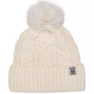 Victoria's Secret Cream Knit Beanie